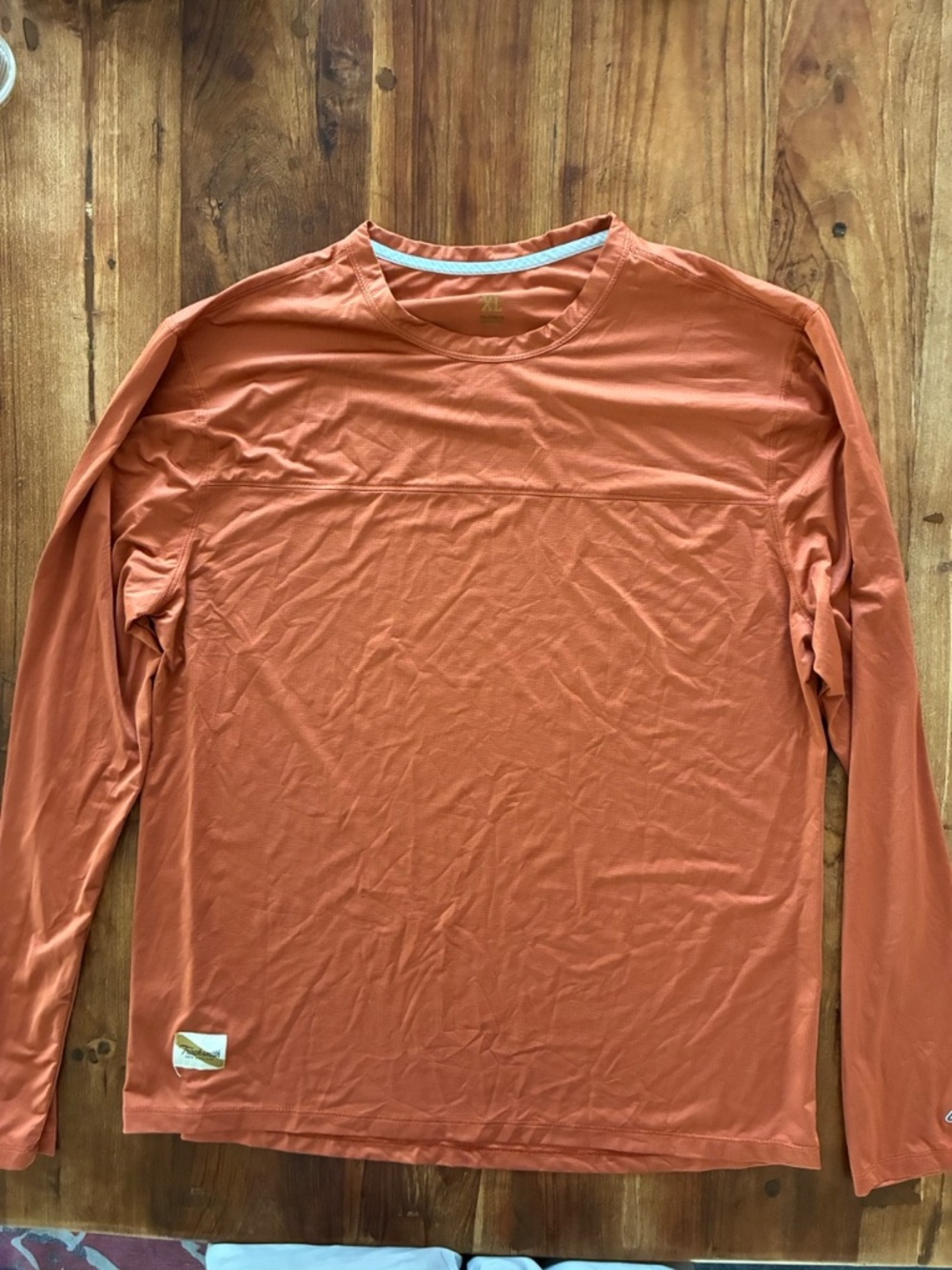 Men's Tracksmith Twilight Long Sleeve — Burnt Orange | Size XL